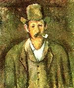 Paul Cezanne mannen med pipan Spain oil painting artist